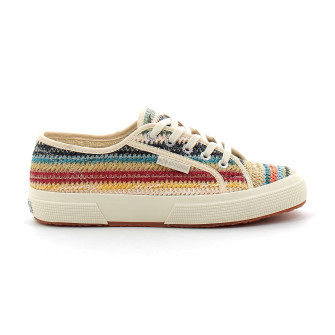 Baskets classiques pour femme 2750 RAFFIA blue 2750-s5133sw-aog