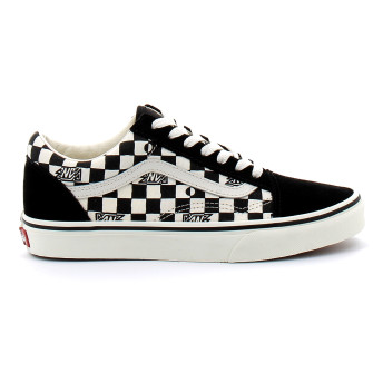 Chaussures à Scratch pour enfant Old Skool check black vn000d2vbma1