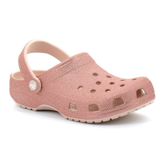 crocs classic glitter rose...