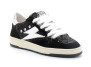 Basket mode basse à lacet pour femme DANY noir blanc e198