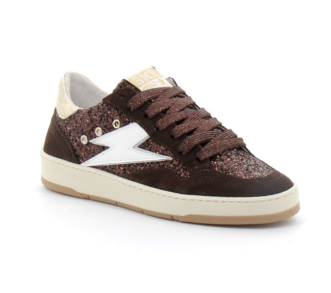Basket mode basse à lacet pour femme DANY chocolat e200
