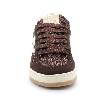 Basket mode basse à lacet pour femme DANY chocolat e200