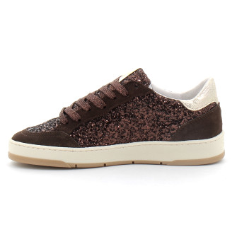 Basket mode basse à lacet pour femme DANY chocolat e200