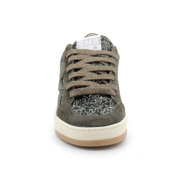 Basket mode basse à lacet pour femme DANY kaki e183