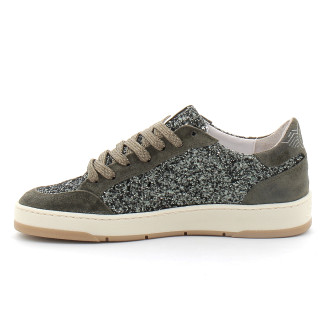 Basket mode basse à lacet pour femme DANY kaki e183