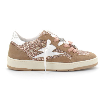Basket mode basse à lacet pour femme DANY sable e194