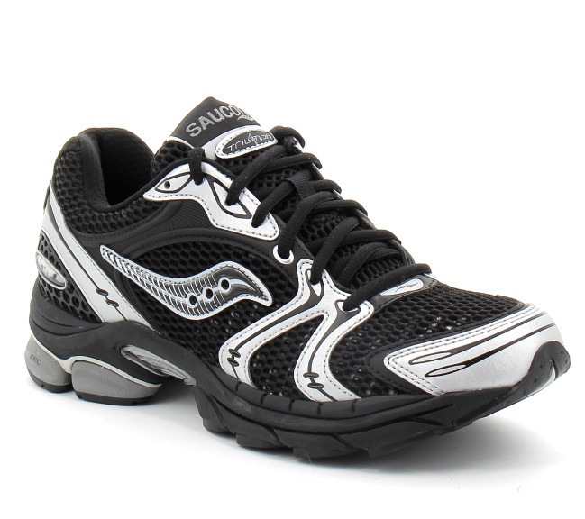 saucony progrid triumph 4 black/silver s70704-23