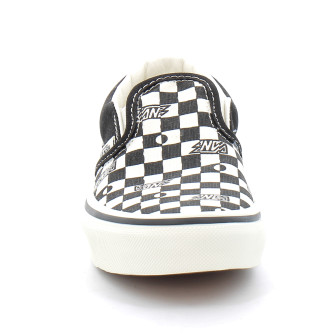 Chaussures sans lacets à élastique pour enfant Classic Slip-On black white vn000dojbzw1
