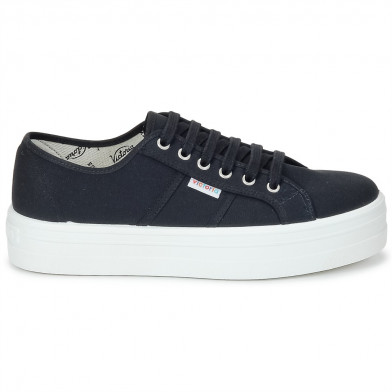 Baskets à plateforme en toile pour femme 9200 black 9200