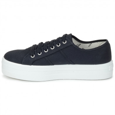 Baskets à plateforme en toile pour femme 9200 black 9200