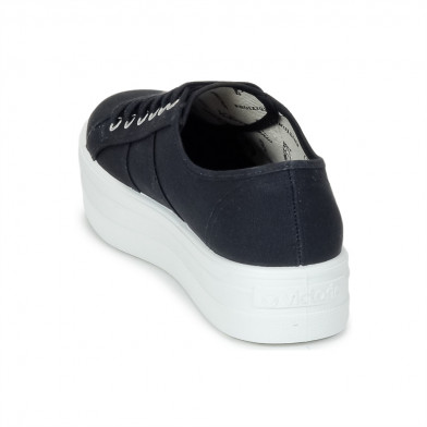 Baskets à plateforme en toile pour femme 9200 black 9200