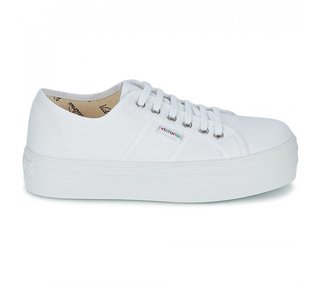 Baskets à plateforme en toile pour femme 9200 blanco 9200