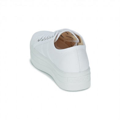 Baskets à plateforme en toile pour femme 9200 blanco 9200