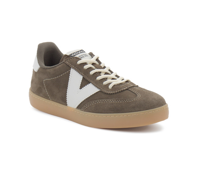 Baskets pour femme avec semelle caramel kaki