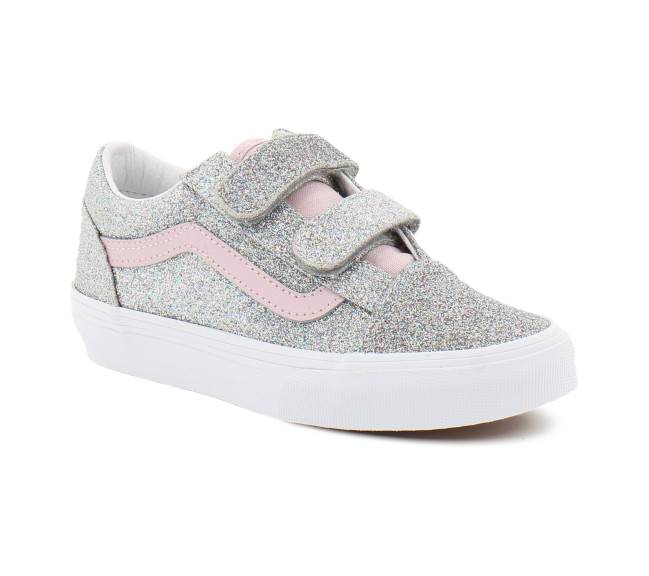 Chaussures à Scratch pour enfant Old Skool glitter black vn000cyahn31