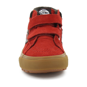 Chaussures à Scratch pour enfant Sk8-Mid Reissue bordeaux vn000v90brd1