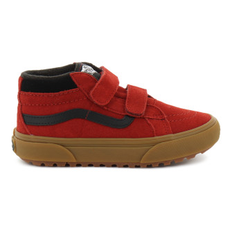 Chaussures à Scratch pour enfant Sk8-Mid Reissue bordeaux vn000v90brd1