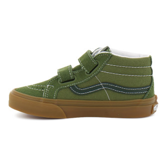 Chaussures à Scratch pour enfant Sk8-Mid Reissue grey kelly vn000cyrgrk1