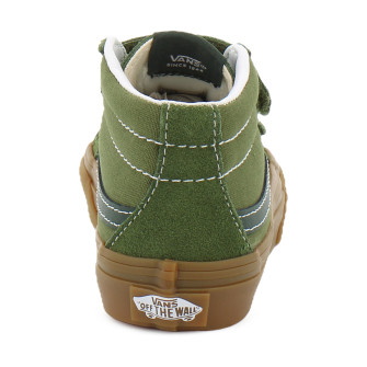 Chaussures à Scratch pour enfant Sk8-Mid Reissue grey kelly vn000cyrgrk1