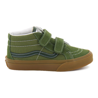 Chaussures à Scratch pour enfant Sk8-Mid Reissue grey kelly vn000cyrgrk1