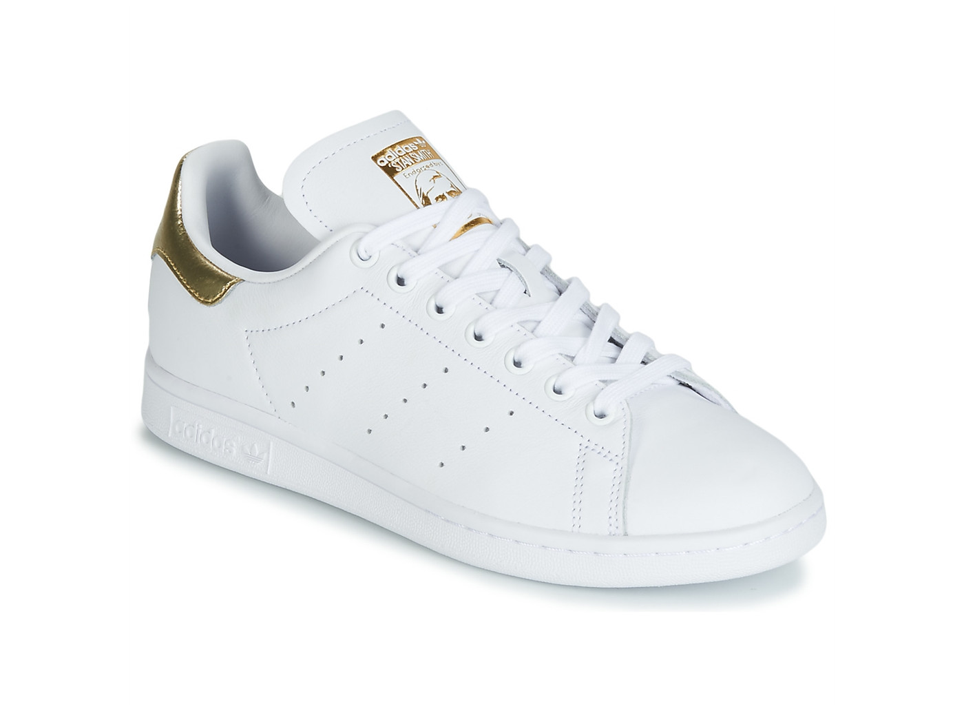 adidas blanche et or