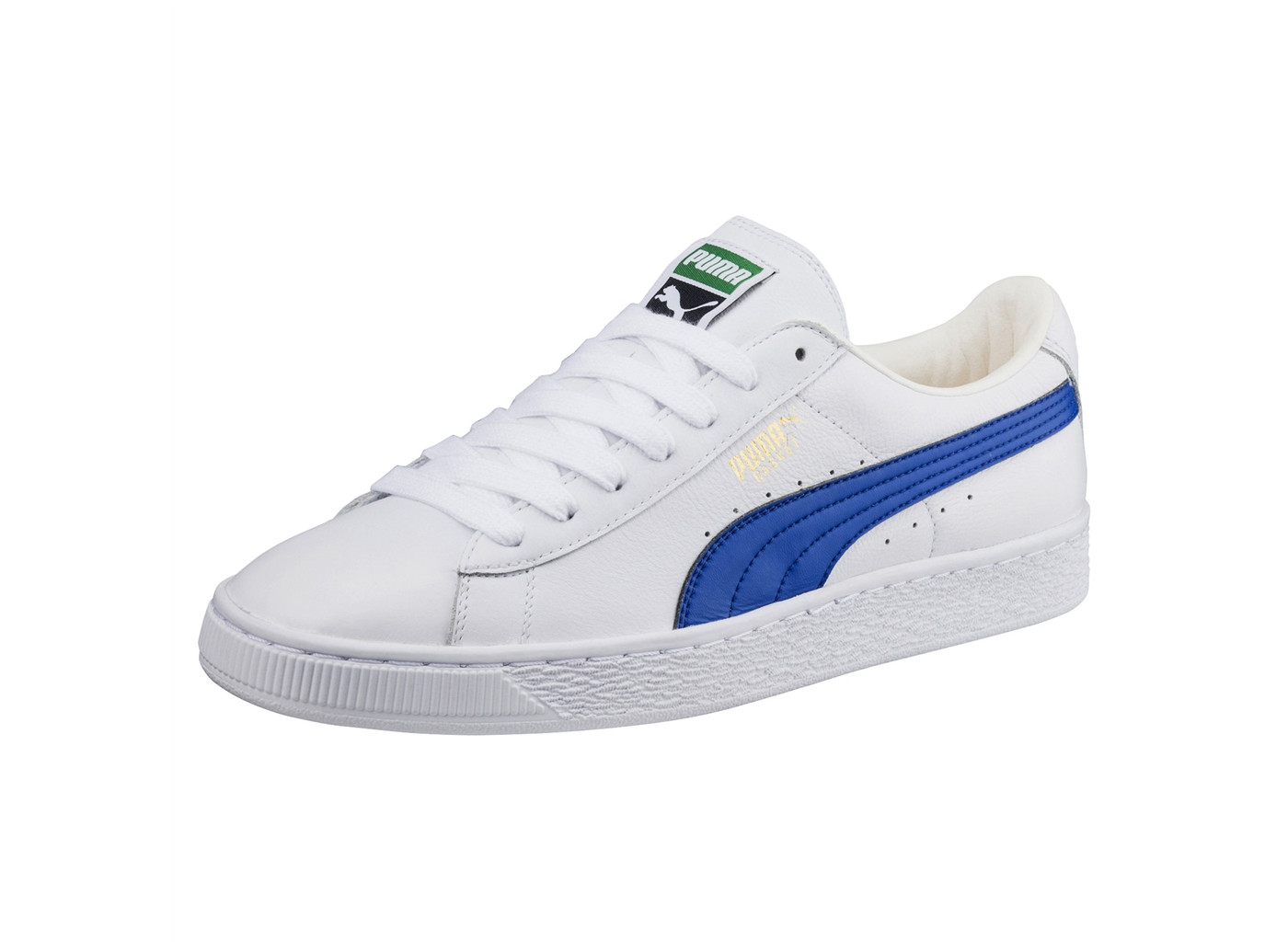 puma bleu blanche