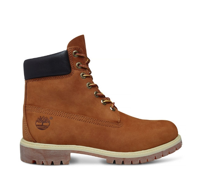 Boot imperméable à lacets pour homme en jaune foncé 6-inch marron mn.