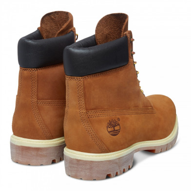 Boot imperméable à lacets pour homme en jaune foncé 6-inch marron mn.