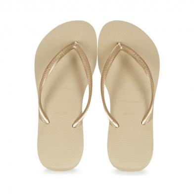 Tong pour femme Slim gold...