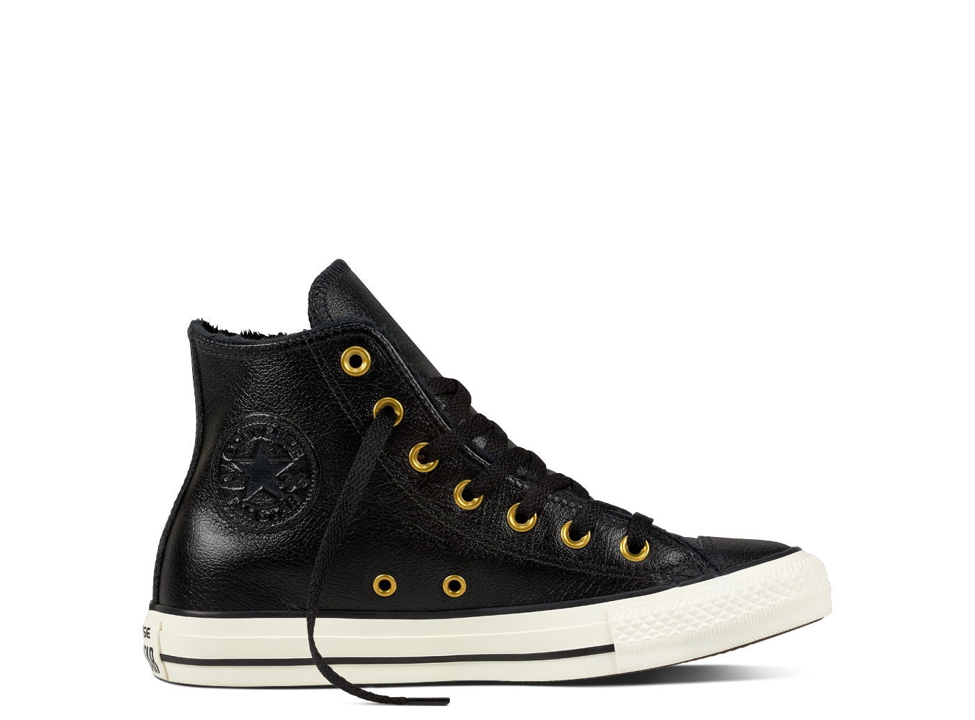 converse or et noir